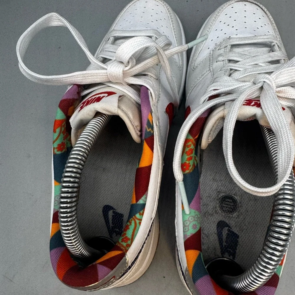 Nike Dunk Low Paisley Swoosh Cream Multi FN8913-141 Youth Size 6.5Y / Women 8